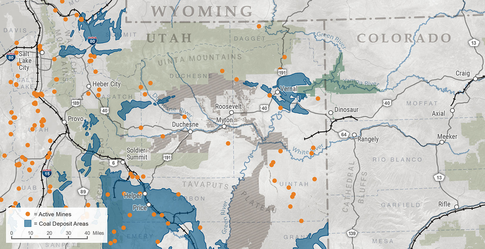 Oil and Gas map